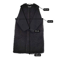 HYKE HYKE FAUX SHEARLING COAT 232-17425 サイズ1 定価93500円 コート 23AW ブラック レディース ハイク【中古】5-1011A♪