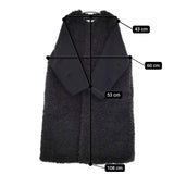 HYKE HYKE FAUX SHEARLING COAT 232-17425 サイズ1 定価93500円 コート 23AW ブラック レディース ハイク【中古】5-1011A♪