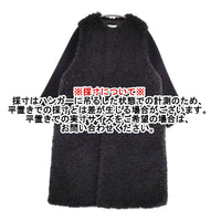 HYKE HYKE FAUX SHEARLING COAT 232-17425 サイズ1 定価93500円 コート 23AW ブラック レディース ハイク【中古】5-1011A♪