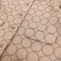 mina perhonen 未使用 tambourine 刺繍 ステンカラージャケット 36 定104500円 aba2386 23AW ベージュ レディース ミナペルホネン【中古】5-1011T♪