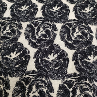 mina perhonen 未使用 flair 刺繍 サイズ38 定価99000円 aba3008 ワンピース 23AW ホワイト ブラック レディース ミナペルホネン【中古】5-1011M♪