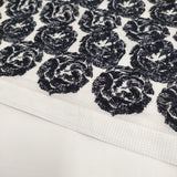 mina perhonen 未使用 flair 刺繍 サイズ38 定価99000円 aba3008 ワンピース 23AW ホワイト ブラック レディース ミナペルホネン【中古】5-1011M♪