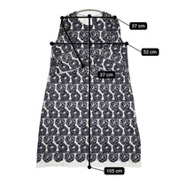 mina perhonen 未使用 flair 刺繍 サイズ38 定価99000円 aba3008 ワンピース 23AW ホワイト ブラック レディース ミナペルホネン【中古】5-1011M♪