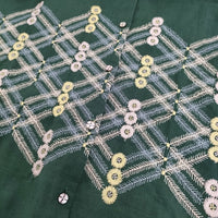 mina perhonen kori リネン 刺繍 シャツワンピース サイズ38 定価88000円 aas3900 22SS グリーン レディース ミナペルホネン【中古】5-1011M♪