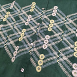 mina perhonen kori リネン 刺繍 シャツワンピース サイズ38 定価88000円 aas3900 22SS グリーン レディース ミナペルホネン【中古】5-1011M♪