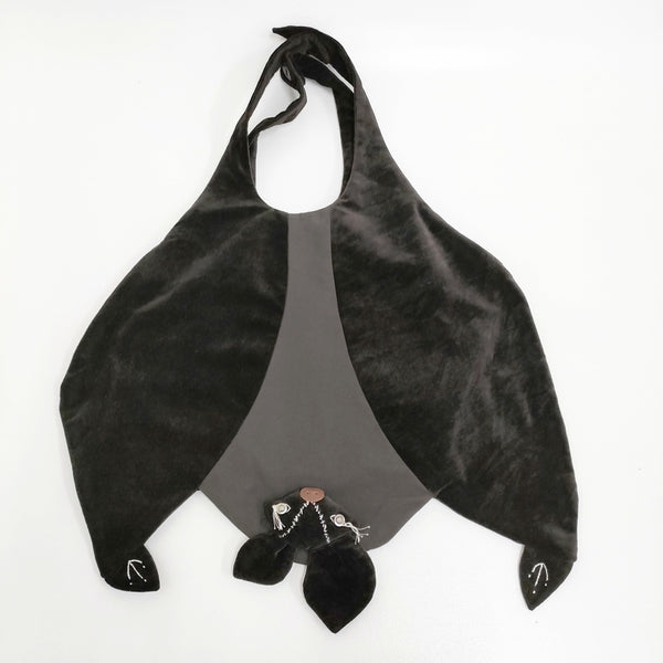 mina perhonen 未使用品 koomori bag 定価26400円 wa9394 コウモリバッグ トートバッグ チャコール レディース ミナペルホネン【中古】5-1011T♪