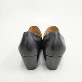 mina perhonen tikki カーフレザー 24.5cm 定価66000円 パンプス ブラック レディース ミナペルホネン【中古】5-1112G◎