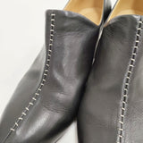 mina perhonen tikki カーフレザー 24.5cm 定価66000円 パンプス ブラック レディース ミナペルホネン【中古】5-1112G◎