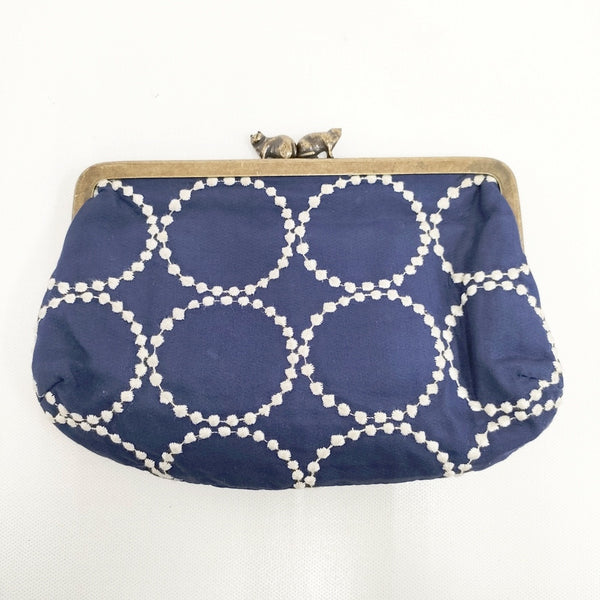 mina perhonen tambourine カドルポーチ がま口 ポーチ ネイビー