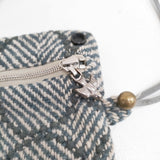 mina perhonen financier bag tambourine フィナンシェバッグ ショルダーバッグ ポシェット グリーン ベージュ レディース ミナペルホネン【中古】6-0122T◎