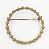 mina perhonen tambourine 真鍮 アンティークゴールド ブローチ ゴールド レディース ミナペルホネン【中古】5-1112G◎