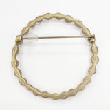 mina perhonen tambourine 真鍮 アンティークゴールド ブローチ ゴールド レディース ミナペルホネン【中古】5-1112G◎