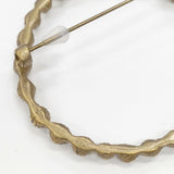 mina perhonen tambourine 真鍮 アンティークゴールド ブローチ ゴールド レディース ミナペルホネン【中古】5-1112G◎