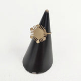 mina perhonen camomille 真鍮 サイズ4 アクセサリー リング・指輪 約4号 ゴールド レディース ミナペルホネン【中古】5-1112G◎