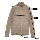 ANTIPAST ミツバチ 蜂 カシミヤ ニットソー タートルネック セーター ニット ベージュ レディース アンティパスト【中古】5-1204T∞