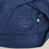 45R/45rpm でこぼこ天竺のスウェットTシャツ（インディゴ）定価26400円 サイズ4 カットソー ネイビー ユニセックス フォーティーファイブアールピーエム【中古】6-0601S∞