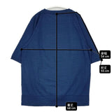45R/45rpm でこぼこ天竺のスウェットTシャツ（インディゴ）定価26400円 サイズ4 カットソー ネイビー ユニセックス フォーティーファイブアールピーエム【中古】6-0601S∞