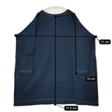 45R/45rpm インディゴダンボール裏毛DRESS 定価35200円 ワンピース ネイビー レディース フォーティーファイブアールピーエム【中古】5-1126M∞