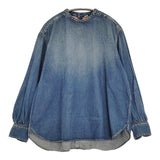 45R/45rpm 45プチデニムのリボンブラウス（重）定価51700円 シャツ 24AW ブルー レディース フォーティーファイブアールピーエム【中古】5-1011M♪