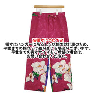 45R/45rpm 未使用品 アロハプリントパンツ 定価31000円 サイズ3 イージー ピンク レディース フォーティーファイブアールピーエム【中古】5-1011M♪