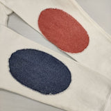 45R/45rpm エルボーパッチ コットン トレーナー スウェット ホワイト レディース フォーティーファイブアールピーエム【中古】6-0115M∞