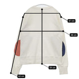 45R/45rpm エルボーパッチ コットン トレーナー スウェット ホワイト レディース フォーティーファイブアールピーエム【中古】6-0115M∞