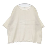 45R/45rpm ストール de Tシャツ 裾タッセル 定価27500円 ブラウス シャツ キナリ ベージュ レディース フォーティーファイブアールピーエム【中古】6-0605S∞