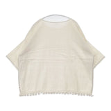 45R/45rpm ストール de Tシャツ 裾タッセル 定価27500円 ブラウス シャツ キナリ ベージュ レディース フォーティーファイブアールピーエム【中古】6-0605S∞