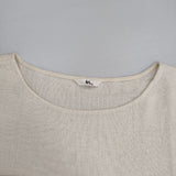 45R/45rpm ストール de Tシャツ 裾タッセル 定価27500円 ブラウス シャツ キナリ ベージュ レディース フォーティーファイブアールピーエム【中古】6-0605S∞