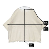 45R/45rpm ストール de Tシャツ 裾タッセル 定価27500円 ブラウス シャツ キナリ ベージュ レディース フォーティーファイブアールピーエム【中古】6-0605S∞
