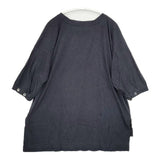 45R/45rpm 袖ボタン コットン 半袖Ｔシャツ カットソー ネイビー レディース フォーティーファイブアールピーエム【中古】6-0406S∞