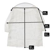 45R/45rpm 七分袖 タック ブラウス シャツ ホワイト レディース フォーティーファイブアールピーエム【中古】6-0601S∞