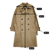 HYKE ライナー付き タイトフィット サイズ2 132-17005 トレンチコート ベージュ レディース ハイク【中古】5-1128T♪