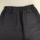 tricot COMME des GARCONS TD-P003 ウールコットン イージー サルエルパンツ AD2019 ネイビー レディース トリココムデギャルソン【中古】5-1126T∞