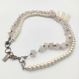 petite robe noire コットンパール キューブ 2連 ネックレス アイボリー レディース プティローブノアー【中古】5-1130G∞