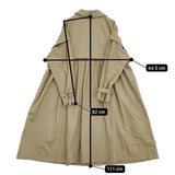 nest Robe VAT DYE モーターサイクルコート 01223-1008 コットン コート ベージュ系 レディース ネストローブ【中古】6-0202M∞