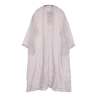 nest Robe リネン天然染め近江晒しレースアップワンピース 01251-1076 ワンピース 25SS ピンク レディース ネストローブ【中古】5-1011M♪