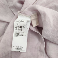 nest Robe リネン天然染め近江晒しレースアップワンピース 01251-1076 ワンピース 25SS ピンク レディース ネストローブ【中古】5-1011M♪