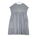 nest Robe コットンカットワークレース×リネン ドレス 01232-1043 ノースリーブ ワンピース ブルーグレー レディース ネストローブ【中古】6-0601S∞