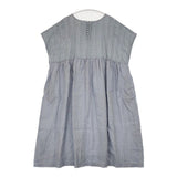 nest Robe コットンカットワークレース×リネン ドレス 01232-1043 ノースリーブ ワンピース ブルーグレー レディース ネストローブ【中古】6-0601S∞