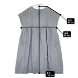 nest Robe コットンカットワークレース×リネン ドレス 01232-1043 ノースリーブ ワンピース ブルーグレー レディース ネストローブ【中古】6-0601S∞