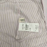 nest Robe It's ME コットンストライプバルーンブラウス 定価26400円 01252-1156 ブラウス シャツ 25SS ピンク レディース ネストローブ【中古】6-0326M∞