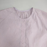 nest Robe It's ME コットンストライプバルーンブラウス 定価26400円 01252-1156 ブラウス シャツ 25SS ピンク レディース ネストローブ【中古】6-0326M∞