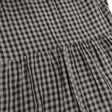 ayanoguchiaya 野口アヤ tsunagi dress 定価49000円 チェック キュプラ オールインワン ツナギ グレー ブラック レディース【中古】6-0422S∞