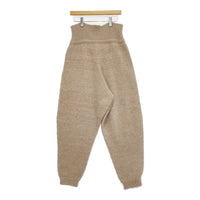 fofofofa HARVEST KNIT PANTS 定価38500円 ウール アルパカ モヘヤ シルク ニット パンツ ベージュ レディース【中古】5-1011T♪