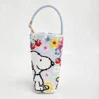 FEILER 新品 SNOOPY スヌーピー ボトルポーチ フルーツ＆フラワー 定価11000円 ポーチ ライトブルー レディース フェイラー【中古】5-1011G♪