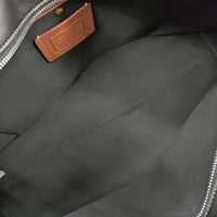 COACH 新品 SFT EMPIRE 48 ソフトエンパイアキャリーオールバッグ 48・ラブドレザー 定価187000円 ブラック ブラウン コーチ【中古】5-1011G♪