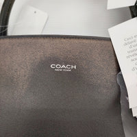 COACH 新品 SFT EMPIRE 48 ソフトエンパイアキャリーオールバッグ 48・ラブドレザー 定価187000円 ブラック ブラウン コーチ【中古】5-1011G♪