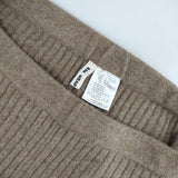 evam eva E193K095 ウール アンゴラ カシミヤ混 ニットパンツ レギンス ベージュ レディース エヴァムエヴァ【中古】5-1126T∞