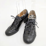 TSUMORI CHISATO WALK キャットメサリオン 24cm ヒール シューズ・靴 ブラック レディース ツモリチサト【中古】6-0208G◎